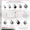 Service Caster 5 Inch Glass Filled Nylon Caster Set with Roller Bearings 2 Swivel Lock 2 Rigid SCC-30CS520-GFNR-BSL-2-R-2 - alternate 7